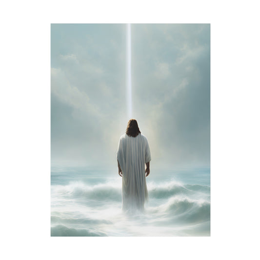 Jesus on water - Canvas